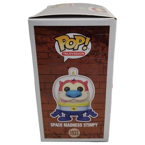 Funko Pop! Space Madness Stimpy #1533 Kids Toy Action Figure Collectible - Picture 3 of 11